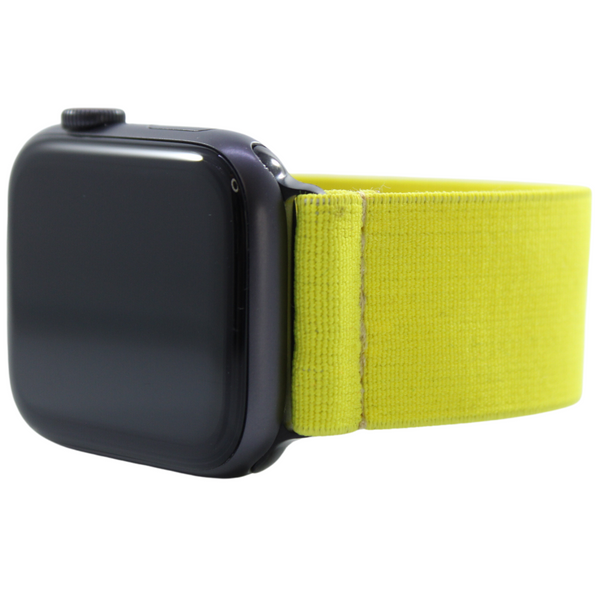 Solid Soft Yellow Elastic Watch Band