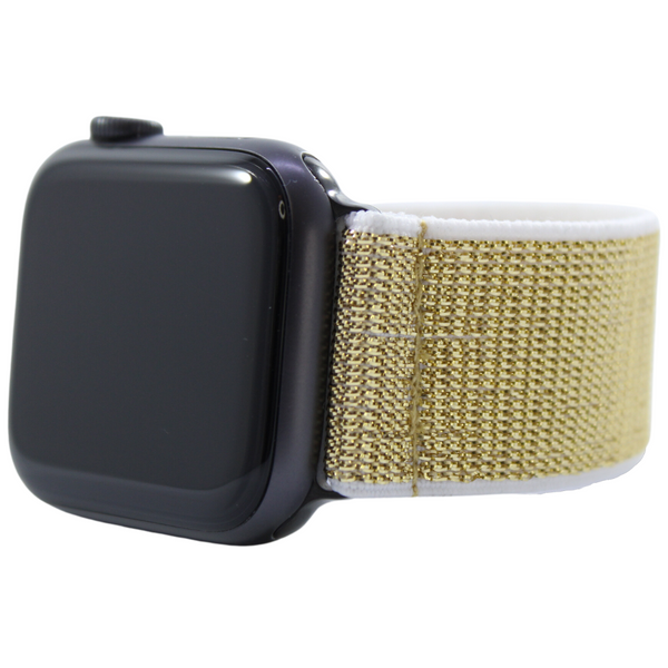 Gold Glitter Elastic Watch Band