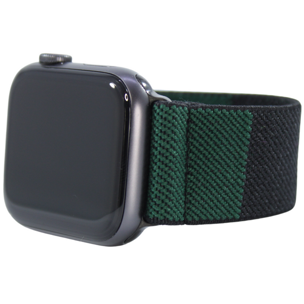 Green Checkers Elastic Watch Band
