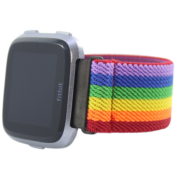 Red Rainbow Elastic Watch Band