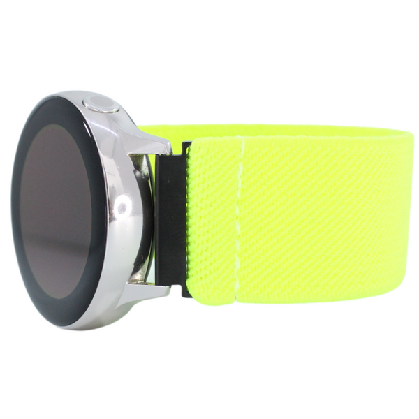 Solid Neon Yellow Elastic Watch Band