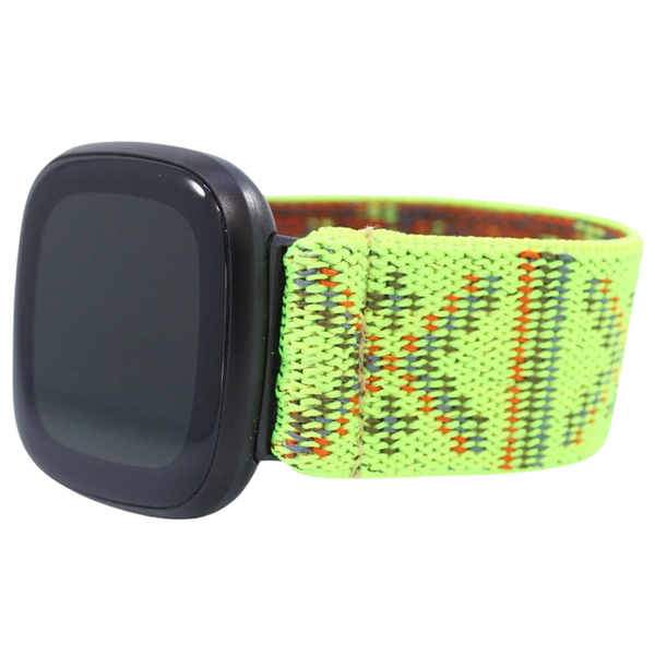Neon Yellow Tribal Elastic Watch Band