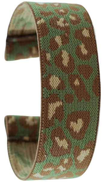 Green Leopard Elastic Watch Band