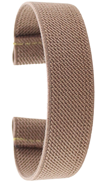 Thin Khaki Beige Elastic Watch Band