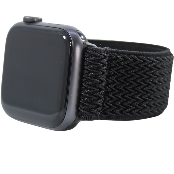 Retro Black Chevron Elastic Watch Band