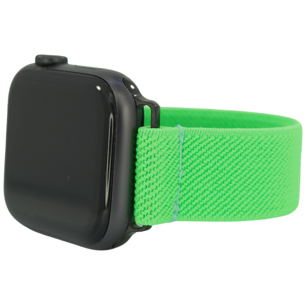 Thin Lime Green Elastic Watch Band