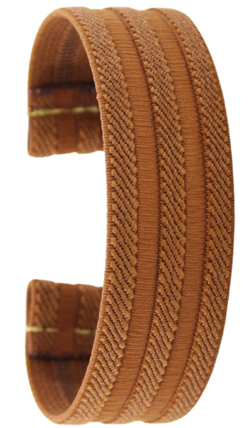 Textured Rust Elastic Watch Band