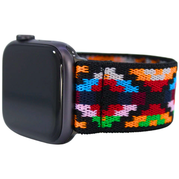Red Aztec Elastic Watch Band