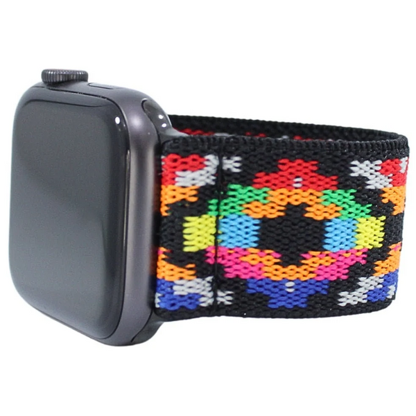 Yellow Aztec Elastic Watch Band