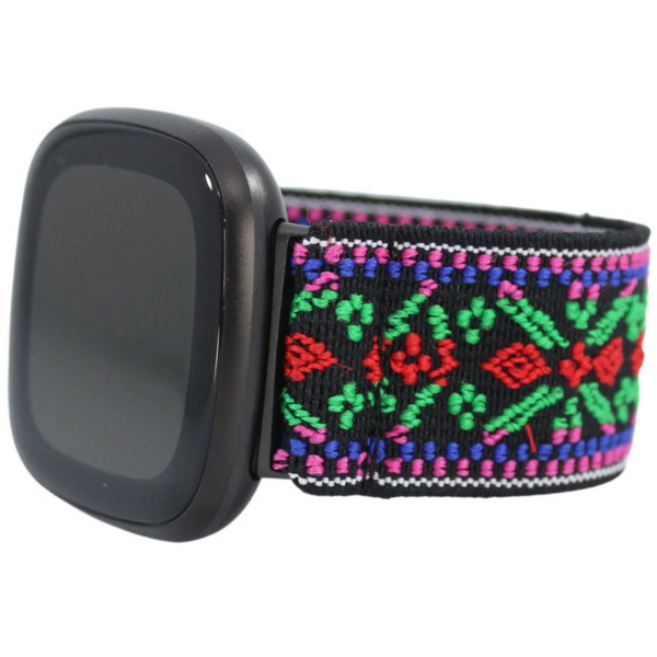 Green Red Tribal Elastic Watch Band