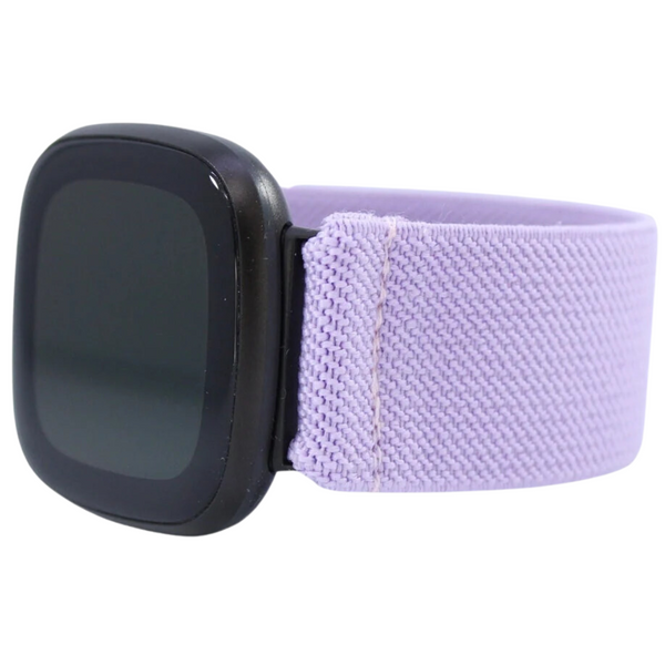 Solid Lilac Purple Elastic Watch Band