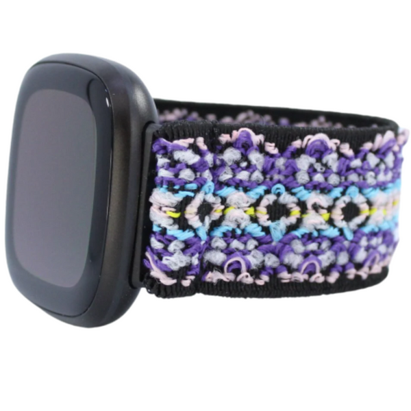 Purple Serape Tribal Elastic Watch Band