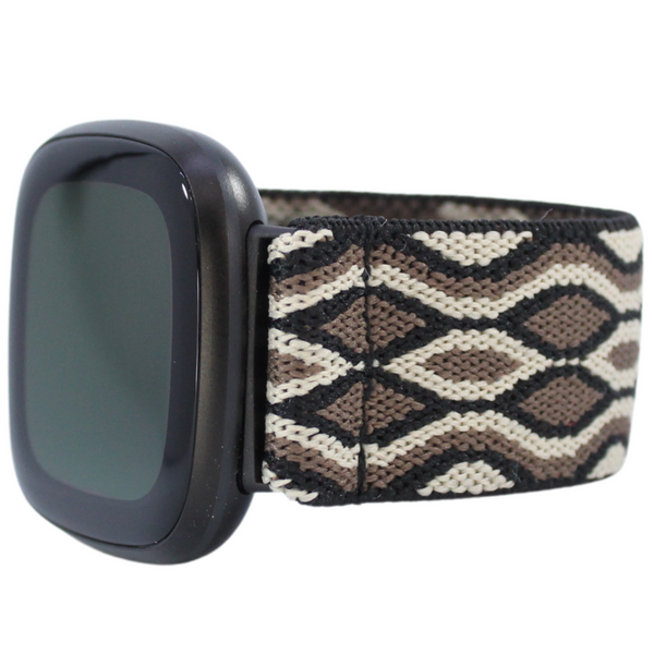 Brown Argyle Elastic Watch Band