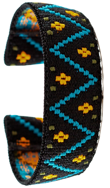 Black Blue Chevron Elastic Watch Band