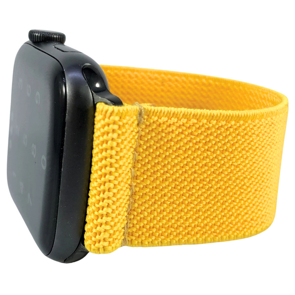 Solid Yellow Elastic Watch Band