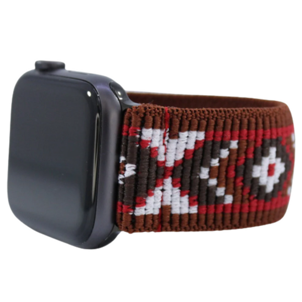 Earth Brown Tribal Elastic Watch Band