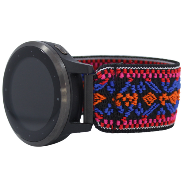 Red Blue Tribal Elastic Watch Band