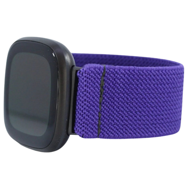 Solid Dark Purple Elastic Watch Band
