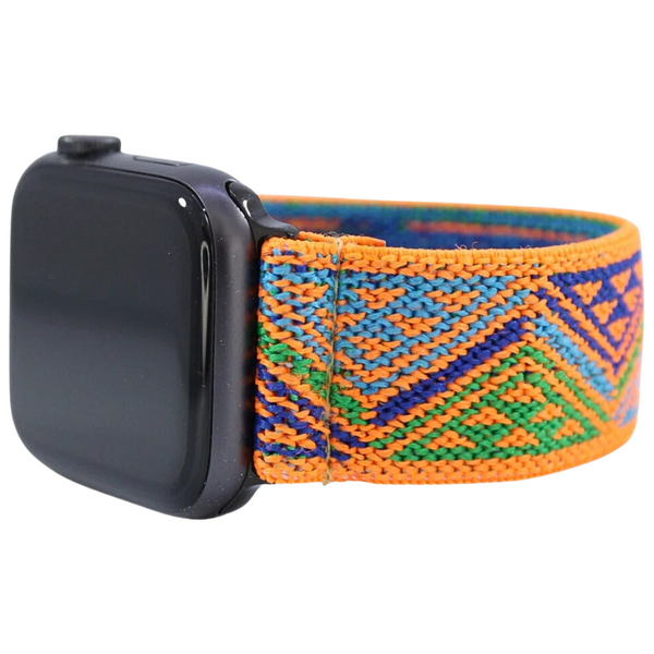 Orange Neon Elastic Watch Band