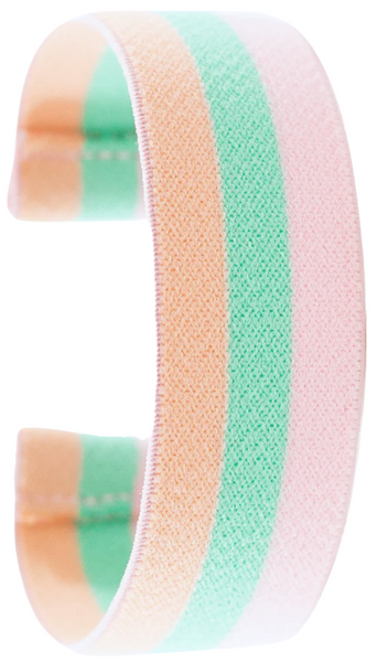 Pastel Striped Elastic Watch Band