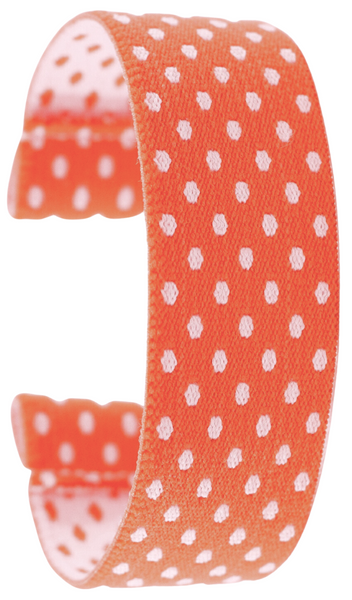 Coral Polka Dots Elastic Watch Band