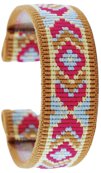 Pink Camel Aztec Elastic Watch Band
