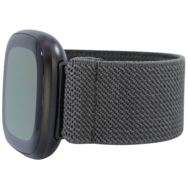 Solid Dark Grey Elastic Watch Band