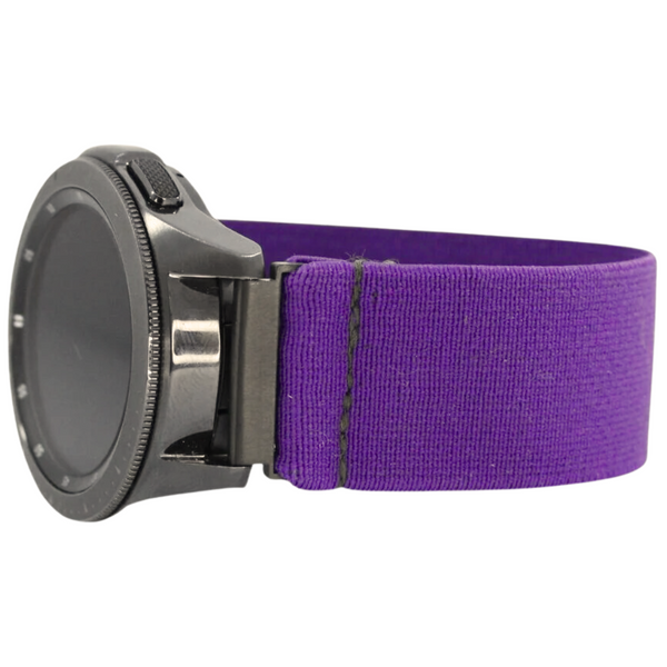 Solid Soft Purple Elastic Watch Band