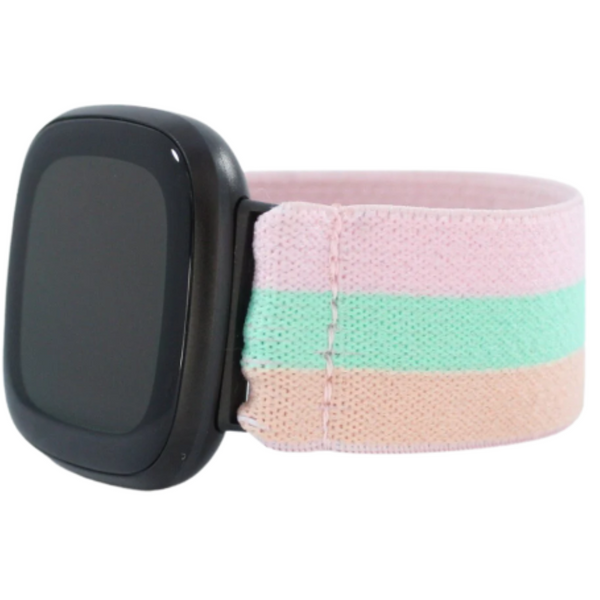 Pastel Striped Elastic Watch Band