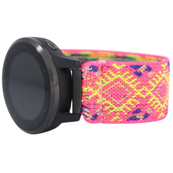 Pink Orange Tribal Elastic Watch Band
