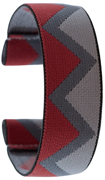 Red Grey Chevron Elastic Watch Band