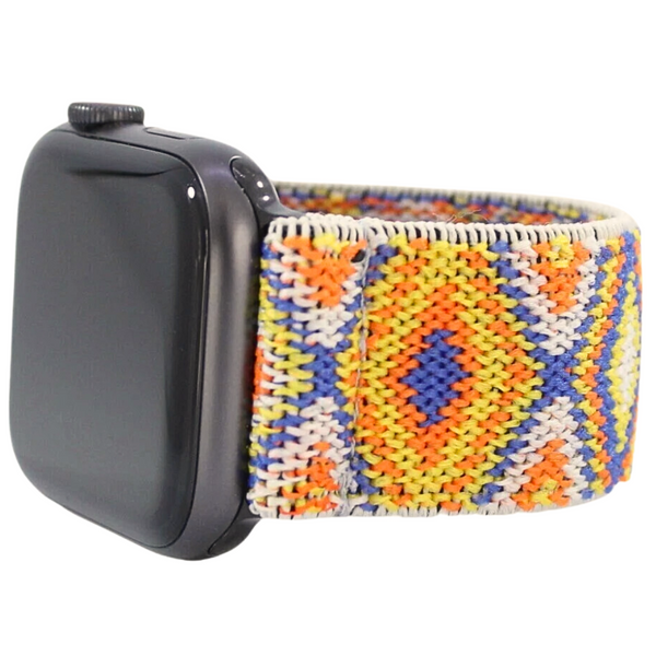 Blue Orange Sand Elastic Watch Band