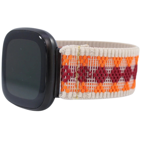 Brown Red Tribal Elastic Watch Band