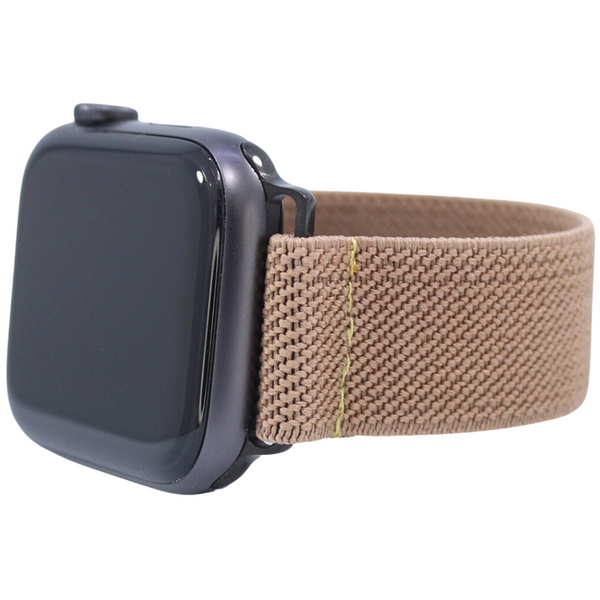 Thin Khaki Beige Elastic Watch Band