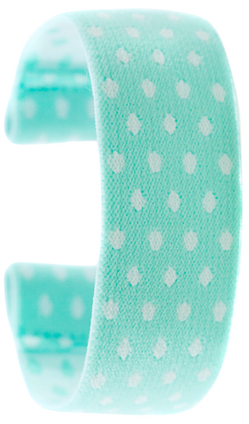 Teal Polka Dots Elastic Watch Band