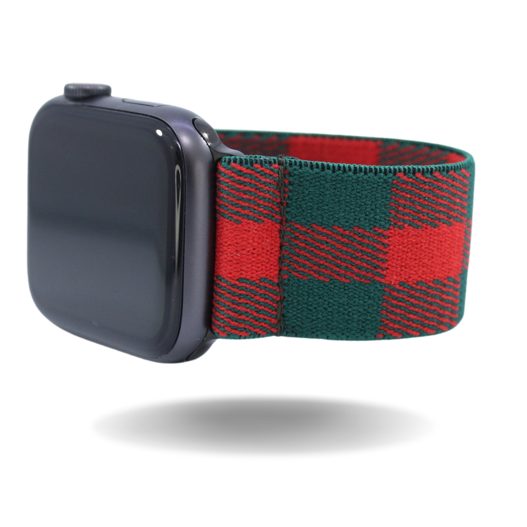 Plaid top watch band