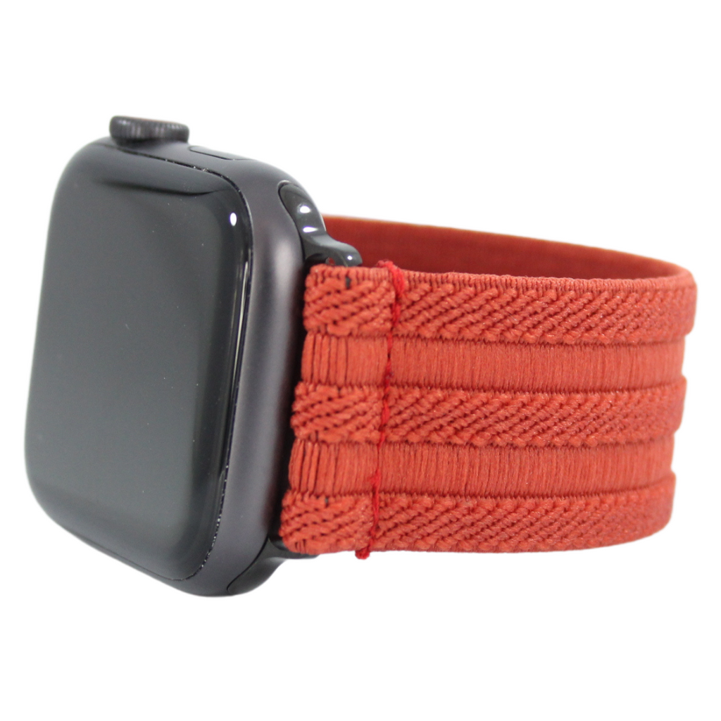 Textured Red Elastic Watch Band – Palmetto Bands