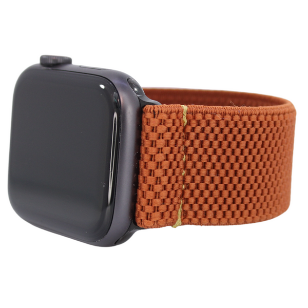 Textured Rust Dots Elastic Watch Band