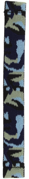 Blue Green Camo Elastic Watch Band