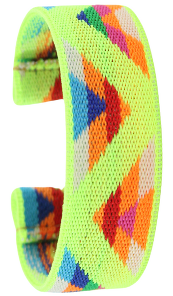 Neon Aztec Chevron Tribal Elastic Watch Band