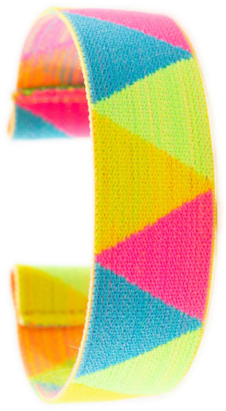 Neon Chevron Elastic Watch Band