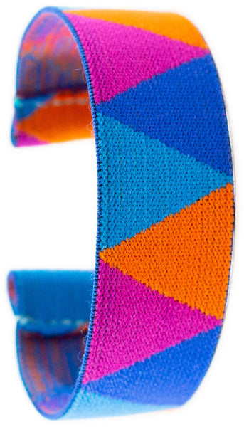 Blue Chevron Picasso Elastic Watch Band