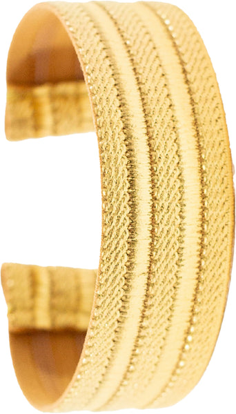 Metallic Gold Texture Elastic Watch Band