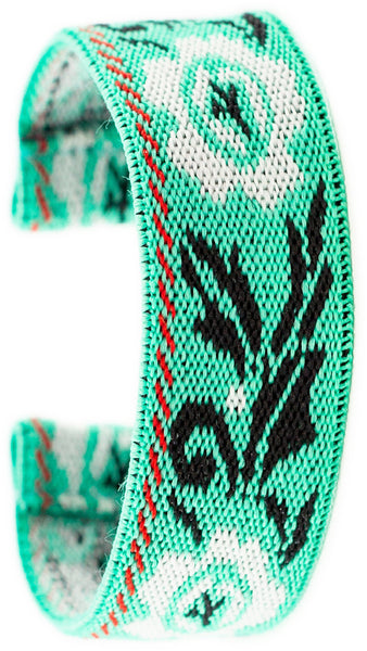 Floral Boho Mint Elastic Watch Band