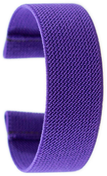 Solid Dark Purple Elastic Watch Band