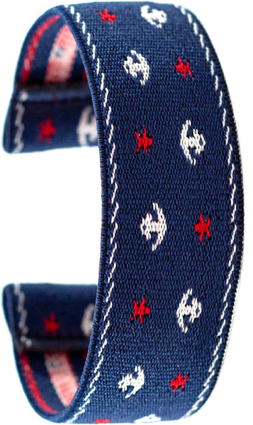 Blue Nautical Elastic Watch Band