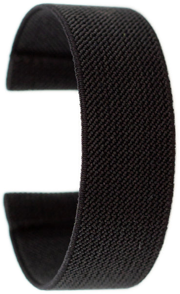 Solid Black Elastic Watch Band