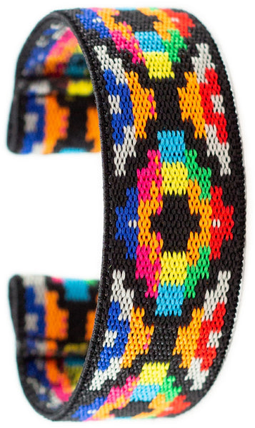 Yellow Aztec Elastic Watch Band