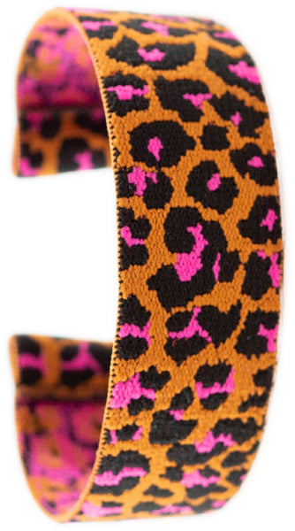 Pink Leopard Elastic Watch Band