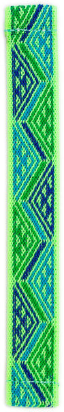 Bright Green Chevron Elastic Watch Band
